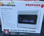 Mr. Heater 30,000 Btu Blue Flame Propane Wall/floor MHVFBF30LPT F299730. Fixed Price $200.00.