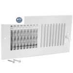 Ez-flo 10 X 4 Inch (duct Opening) Air Vent Cover For In., White. Fixed Price $13.83.