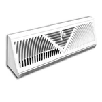 Truaire C120SW White Powder Coated True Baseboard Diffuser Heavy Steel Con. Fixed Price $45.00.