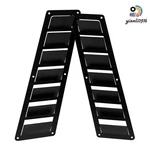 Pair Universal 17"X5" Custom Hood Vent Louver Cooling Panel Powder Coating Black. Fixed Price $112.95.