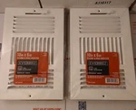 2 Pcs Everbilt 3-WAY Steel Wall / Ceiling Register White E103M10X06. Fixed Price $21.50.