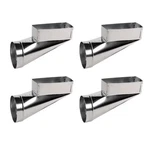 Pack Of Master Flow 10" 4" To 6" End Register Box 30 Gauge Galvanized Steel. Fixed Price $49.00.