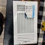 Ez Flo 12" X 6" White Aluminum Adjustable Wall And Ceiling Register Set Of. Fixed Price $17.50.