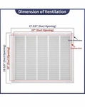 Howeall 25X20 Steel Return Air Filter Grille Vent Cover White Removable. Fixed Price $29.00.