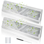 2 Pcs 18 Inch White Baseboard Register(duct Opening Size), Air Diffuse. Fixed Price $77.89.