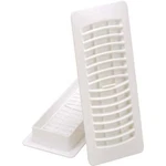 (1)-WHITE Plastic 4" X 12" Furnace Heat Floor Register Imperial Mfg RG1458. Fixed Price $18.99.
