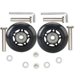 Oro 1 Pair Luggage Wheels Replacement 87MM Case With 8MM Bearings For .... Fixed Price $20.87.