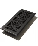 Decor Grates AGH410-BLK 4-INCH By 10-INCH Gothic Black Steel Floor Register. Fixed Price $12.90.