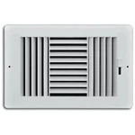10X6 3-WAY Sidewall Ceiling Register White Hvac Vent Cover Reliabilt. Fixed Price $9.93.