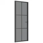 Glass Door Interior With Alloy Handle Esg Aluminum Black Vidaxl. Fixed Price $337.99.