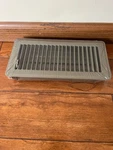 Voisen Floor Register 4"X10", Brown Vents, Heavy Duty Steel. Fixed Price $6.95.