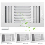 Wesiti 4 Pcs 12X6 Inch Hvac Vent Covers Ceiling Wall Register Solid Steel Manual. Fixed Price $72.97.