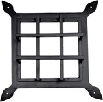 Iron Square Speakeasy Grille - Black Powder Coated For Doors & Gates 10.5"X10.5. Fixed Price $139.99.