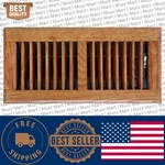 Solid Oak Cover 4 X10" Wood Floor Diffuser Register Vent Hvac True Air Kit Grate. Fixed Price $12.99.