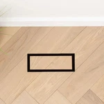 2 Aria Fittes Luxe Flushmount Pro 4X14 Floor Vent Decorative Steel Black. Fixed Price $100.00.