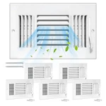 Dgb Pcs 10X6 Inch Air Vent Covers 3-WAY Solid Metal Wall & Ceiling Regist.... Fixed Price $70.81.