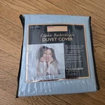 Sleepy's Home Collection Classic Basketweave Duvet Cover Full Queen Blue Green. Fixed Price $12.00.