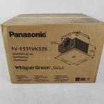 Panasonic Whisper Green Select FV-0511VKS3S Ventilating Fan 50/80/110 Cfm. Fixed Price $159.99.