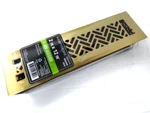 Hampton Bay Floor Register Vent Cover Brushed Gold X 12" Lattice Interwoven. Fixed Price $10.00.