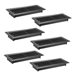Sumnacon Floor Vent Covers - Metal Register 4X12 Inch 6 Black. Fixed Price $33.50.
