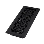 Floor Diffuser 4X12 Black Metal Register Vent Cover Cast-iron Style Heat Hvac. Fixed Price $23.63.