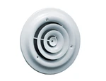 Lima 10" Round Ceiling Diffuser White Steel Hvac Supply Vent 150 Series. Fixed Price $43.18.