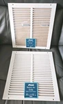 (2) 12" X Return Grille W/ 1/2-INCH Fin Louvered, White, Accord #65044 New. Fixed Price $28.01.
