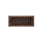 Signature Hardware Appert Steel Floor Register - Oil Rubbed Bronze X 14". Fixed Price $29.00.