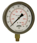 Liquid Filled Pressure Gauge, Brass Internals, 0-200 Psi/kpa, 1/4" Npt. Fixed Price $95.99.