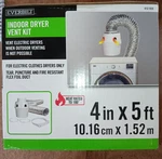 Everbilt 4 In. 5 Ft. Flexible Fire Resistant Foil Duct Indoor Dryer Vent Kit. Fixed Price $14.30.