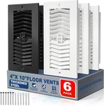 Floor Register 4X10 - 6 Pack Vent Covers For Home Heavy Duty. Fixed Price $31.30.