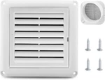Cenipar 4" Louvered Vent Cover Dryer Exhaust Air Inch Fixed Louver, White. Fixed Price $15.94.