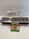 Hampton Bay Steel Floor Register X 12" Classic Scroll Brushed Nickel New. Fixed Price $19.78.