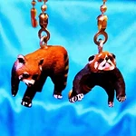 Set Of Two Red Panda Resin Sitting Zoo Ceiling Fan Pulls. Fixed Price $16.03.