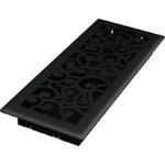 (5)-IMPERIAL Wonderland In. X 12 Black Iron Steel Floor Register RG3460. Fixed Price $107.89.
