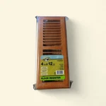 Hampton Bay 4"X12" 2-WAY Wooden Floor Register Medium Oak Finished 1002 958 470. Fixed Price $14.95.