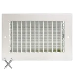 12"W X 6"H Adjustable Air Supply Diffuser - Hvac Vent Cover Sidewall Or. Fixed Price $55.99.