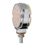 14 Led Double Face Light (3") Red /amber W/ Clear Lenses Semi Truck Fender. Fixed Price $40.95.
