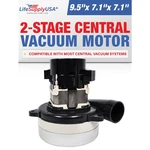Central Vacuum 3 Stage Motor 120V 1200W Tangential Bypass For Ametek Nutone Beam. Fixed Price $119.95.