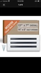 Fa-star Clean Modern Ac Vent Cover 14 X 6 (duct Opening Cutout) Only 3 Screws. Fixed Price $30.00.