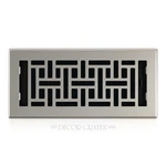AJH410-NKL Floor Register, 4" X 10", Nickel. Fixed Price $26.45.
