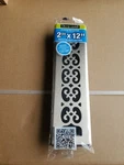 Decor Grates Art Steel Plated Nickel Floor Register. 2"X12". ADH212-NK. Fixed Price $19.95.