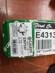 First Co. E431317 3/4" Valve Body And ACTUATOR-3 Way Power Head Assbly. Fixed Price $255.00.