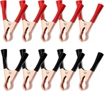 10 Pcs Metal Alligator Clips 50A Insulated Heavy Red, Black. Fixed Price $9.46.