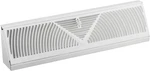 BB-18W Baseboard Register White 18IN. Fixed Price $35.05.