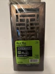 New Everbilt 4 In. X 10 2-WAY Metal Floor Register Brown E150MB. Fixed Price $19.99.