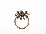 Hampton Nautical Rustic Copper Cast Iron Octopus Towel Holder Beach Decor. Fixed Price $19.94.