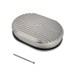 Tbapfs Air Cleaner Kit Polished Aluminum 12"-OVAL Fully Finned,. Fixed Price $105.80.