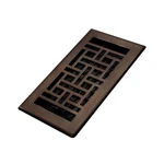 Decor Grates AJH408-RB Oriental Floor Register, 4X8, Rubbed Bronze Finish. Fixed Price $25.30.