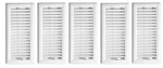 5-PC Imperial 4"X10" Ceiling Register White, RG0133-B, New (16D). Fixed Price $48.98.